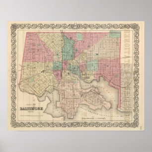Póster Cidade de Baltimore, Maryland