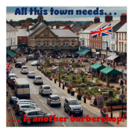 Póster Cidade de Barbershop