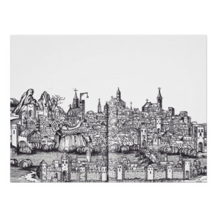 Póster Cidade de Basileia na Suiça noroeste