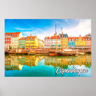 Poster Cidade De Copenhaga, Dinamarca
