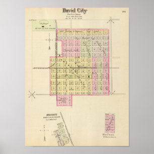 Póster Cidade de David, Nebraska
