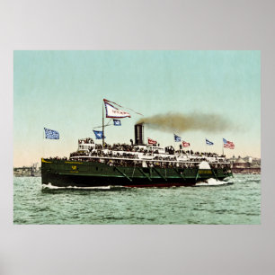 Póster "Cidade de Erie" linha 1900 de Cleveland & de