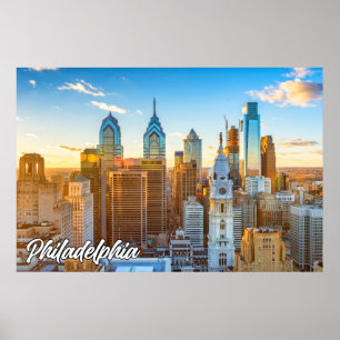 Poster Cidade de Filadélfia, Pensilvânia, EUA