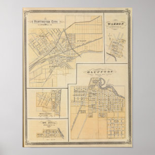 Poster Cidade de Huntington, Huntington Co