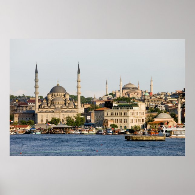 Póster Cidade de Istambul Skyline (Frente)