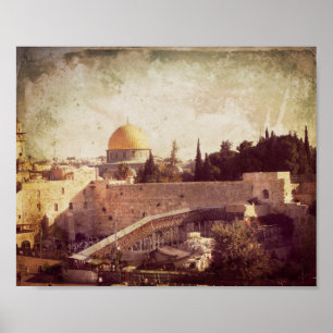 Póster Cidade de Jerusalem do ouro