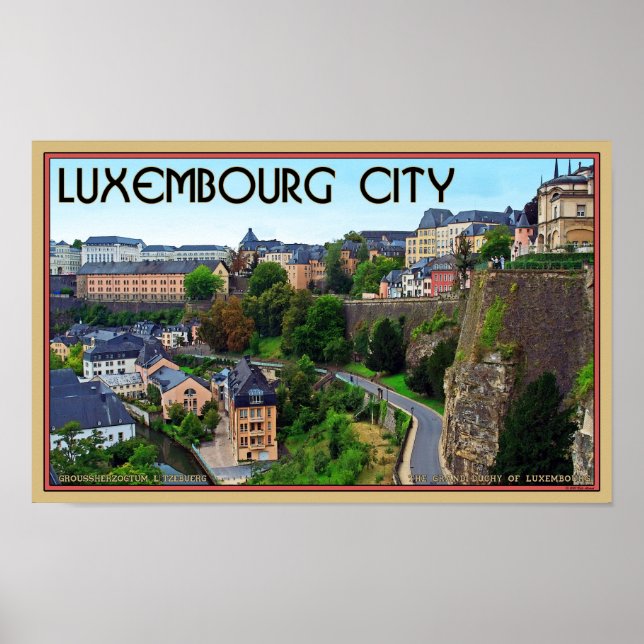 Póster Cidade de Luxemburgo (Frente)