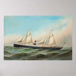 Poster Cidade de Macon Steamship Reproduction