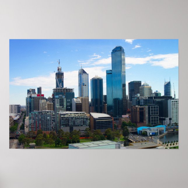 Poster Cidade de Melbourne (Frente)