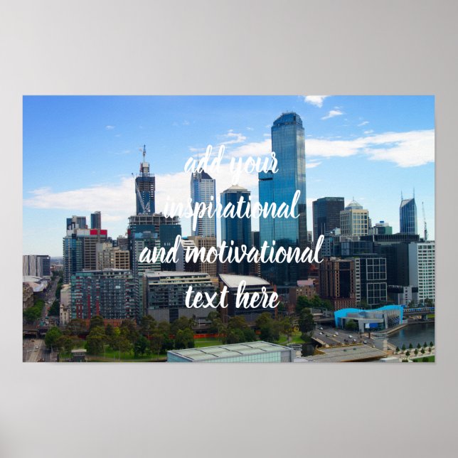 Poster Cidade de Melbourne (Frente)