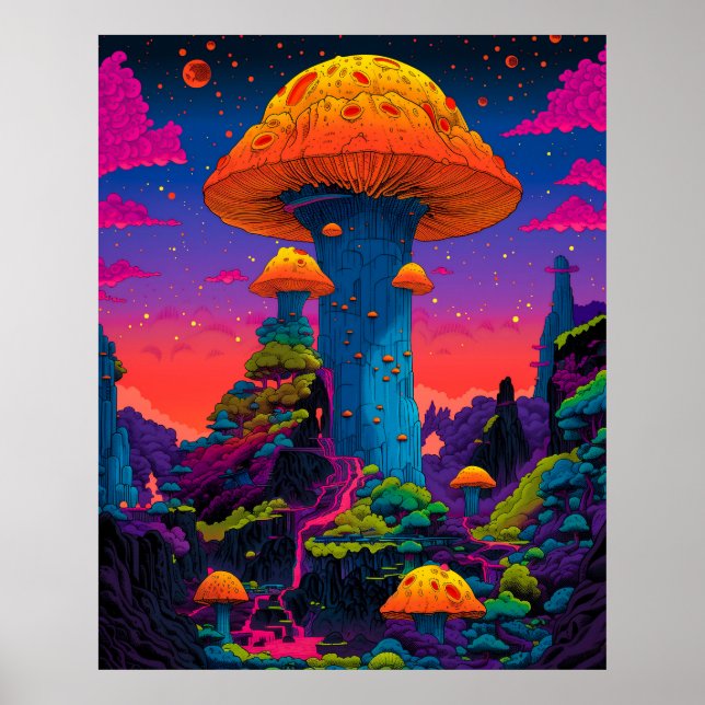 Poster Cidade de Mushroom (Frente)