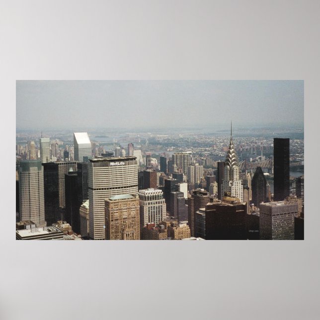 Poster Cidade de Nova York com Chrysler Building (Frente)
