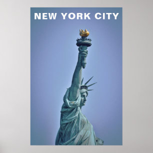 Poster Cidade de Nova York Estátua da Liberdade Viagem Vi