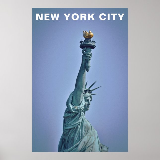 Poster Cidade de Nova York Estátua da Liberdade Viagem Vi (Frente)