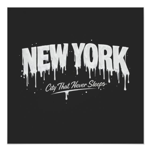 Póster Cidade de Nova York Que Nunca Dorme (Frente)