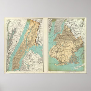 Póster Cidade de NY, Brooklyn