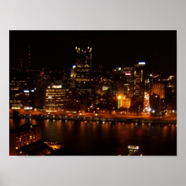 Poster Cidade de Preto e Dourado (Frente)