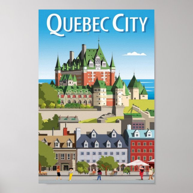 Poster Cidade de Quebec - Canadá (Frente)