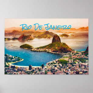 Poster Cidade de Rio de Janeiro Brasil