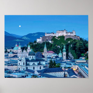 Póster Cidade de Salzburg, Áustria