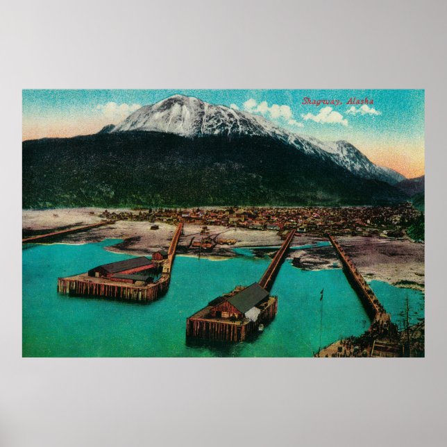 Póster Cidade de Skagway, AlaskaSkagway, AK (Frente)