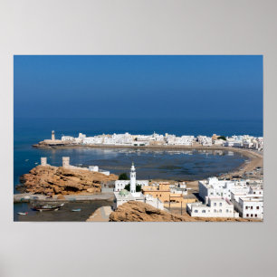 Poster Cidade de Sur perto de Muscat - Omã