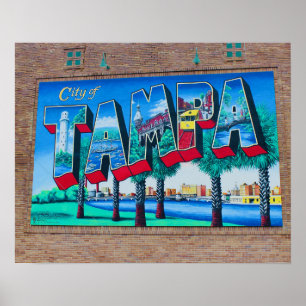 Poster Cidade de Tampa, Flórida
