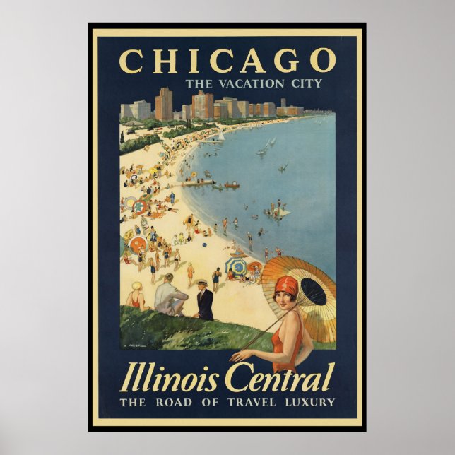 Póster Cidade de Vacinação de Paul Proehl Chicago (Frente)