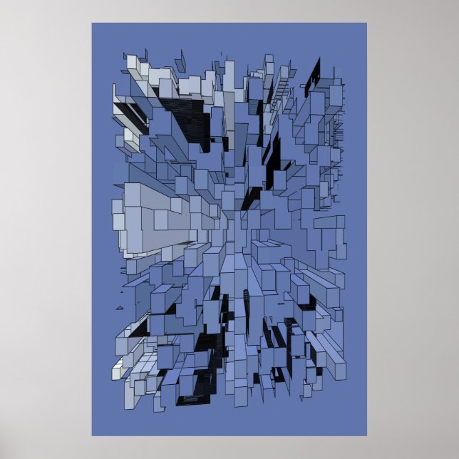 Poster Cidade de violeta azul (Frente)