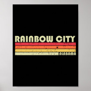 Poster Cidade do Arco-íris Al Alabama Presente Engraçado