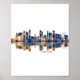 Poster Cidade do Cabo em Skyline