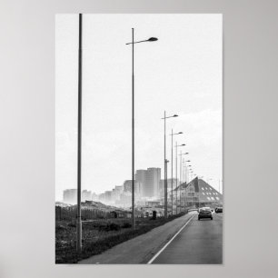 Poster Cidade do Cabo ZA África do Sul Zona Monocromática