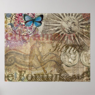 Póster Cidade do Feriado em Roma, Itália, Viagem