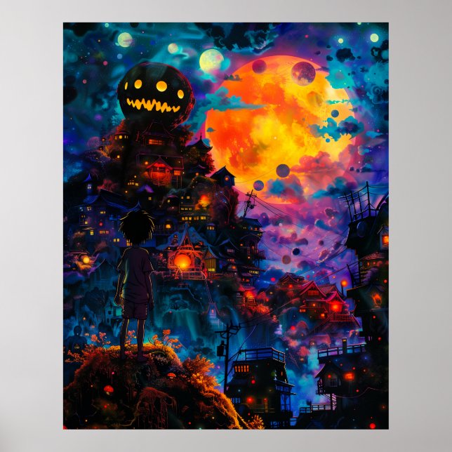 Poster Cidade do Halloween (Frente)