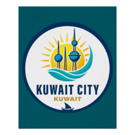 Póster Cidade do Kuwait Kuwait Oriente Médio