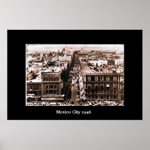 Póster Cidade do México 1946