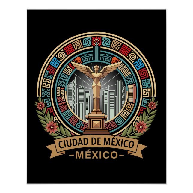 Póster Cidade do México México América Central (Frente)