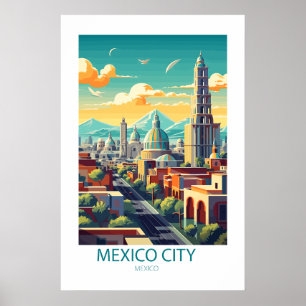 Poster Cidade do México, México, Famosos locais de Viagem