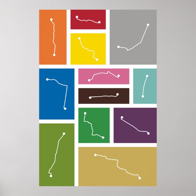 Poster Cidade do México - Paletas de Trânsito (Frente)