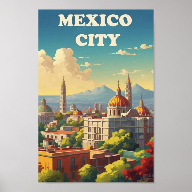 Poster Cidade do México - Viagem (Frente)