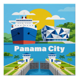 Póster Cidade do Panamá Panamá