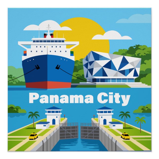 Póster Cidade do Panamá Panamá (Frente)