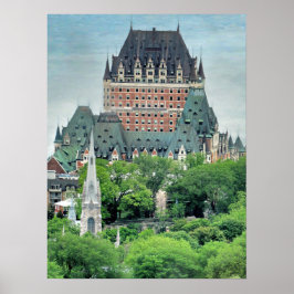 Poster Cidade do Quebec de Chateau Frontenac