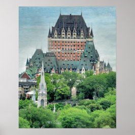 Poster Cidade do Quebec de Chateau Frontenac
