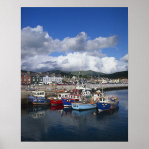 Póster Cidade e Porto, Dingle, Condado de Kerry,