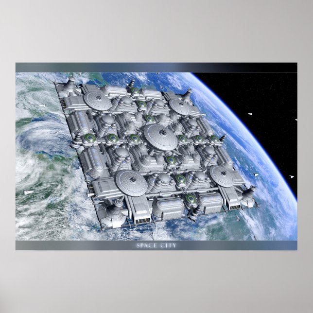 Poster Cidade Espacial (Frente)