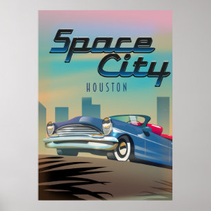 Poster Cidade espacial Houston