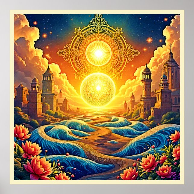 Poster Cidade espiritual fantasia (Frente)