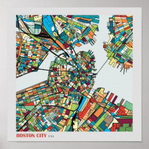 Poster Cidade EUA de Boston