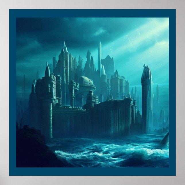 Poster Cidade Fantástica de Atlantis 1 (Frente)